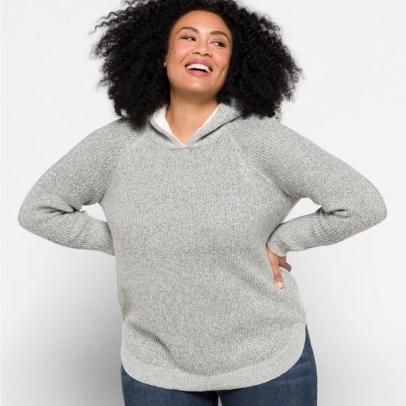 LETY & ME
Zelda Sherpa Hooded Pullover Grey XL Nwt Stitch Fix - Picture 1 of 10